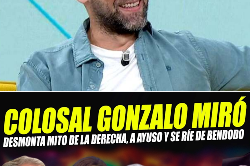 ¡CHOQUE BRUTAL! Gonzalo Miró desarma a la derecha, Ayuso pierde el control y Ekaizer se levanta y se va