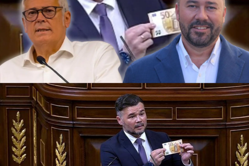 El gesto del billete de 50 euros de Gabriel Rufián que incendió el Congreso y reabre la batalla por la vivienda |BV