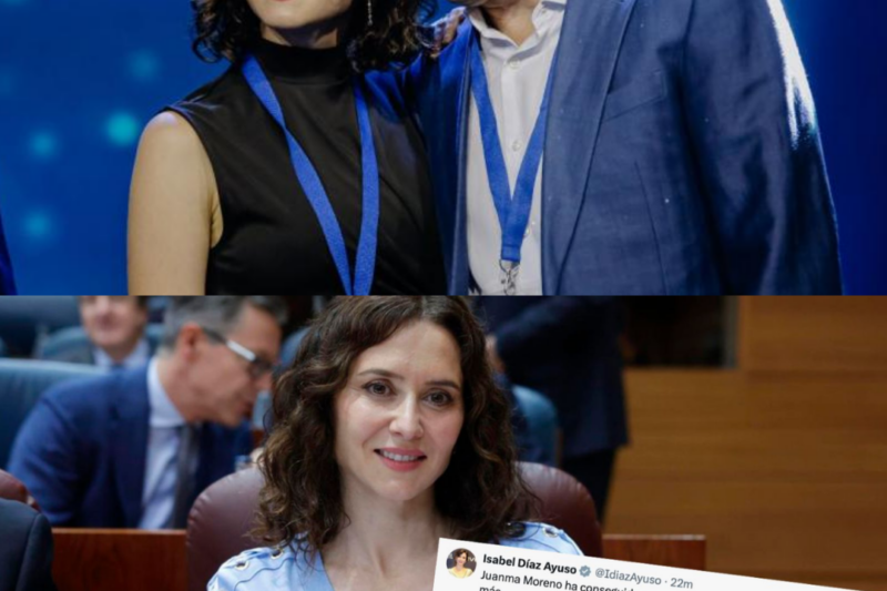 La noche electoral en Andalucía se transformó en un nuevo campo de batalla político nacional. Tras celebrar la victoria de Juanma Moreno, Ayuso lanzó un ataque sin precedentes y feroz contra Pedro Sánchez. Las redes sociales estallaron y la confrontación política se reavivó con consecuencias impredecibles.