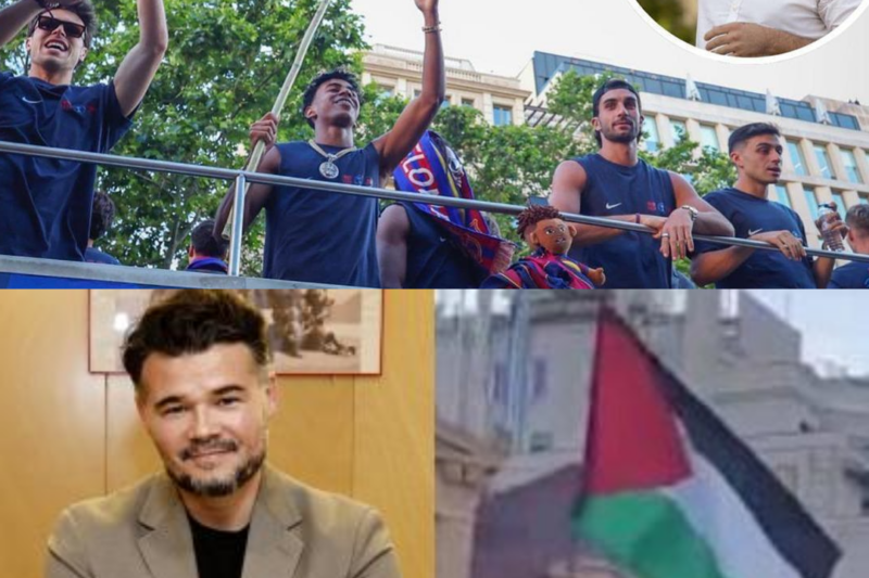 Una sola fotografía bastó para desatar la histeria en medio país. Lamine Yamal apareció con la bandera palestina… y en cuestión de minutos, las redes sociales estallaron, las reacciones políticas se extendieron y el impactante mensaje de Rufián intensificó aún más las tensiones.