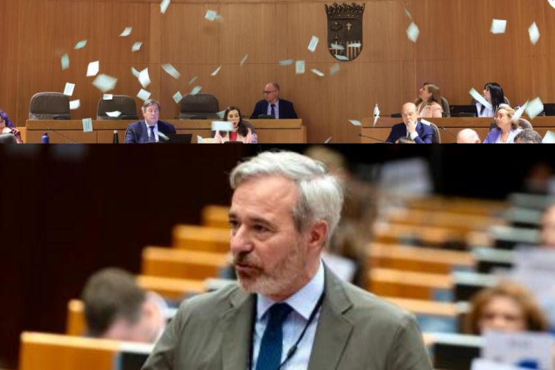 “Esto representa la educación pública”: la protesta que paralizó el discurso de Azcón y desató una batalla política incendiaria.HH
