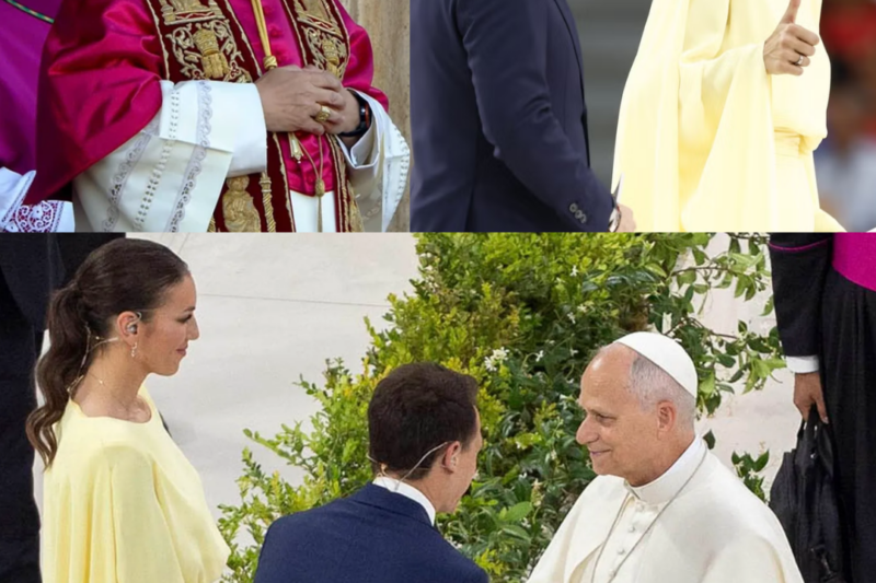 La imagen que incendia las redes: Patricia Pardo y Christian Gálvez protagonizan un gesto inesperado en pleno acto del Papa y las especulaciones no dejan de crecer